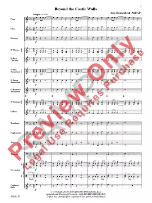 Beyond the Castle Walls - Branchfield - Concert Band - Gr. 1
