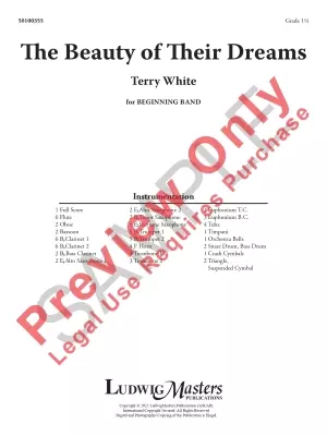The Beauty of Their Dreams - White - Concert Band - Gr. 1.5