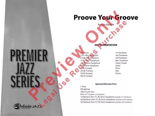 Proove Your Groove - Baylock - Jazz Ensemble - Gr. 4