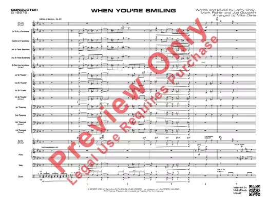 When You\'re Smiling - Shay/Fisher/Goodwin/Dana - Jazz Ensemble - Gr. 2.5