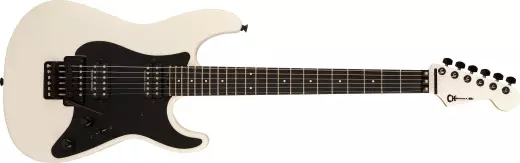 Charvel Guitars - Pro-Mod Plus So-Cal SC1 Style 1 HH FR EB, Ebony Fingerboard - Snow White