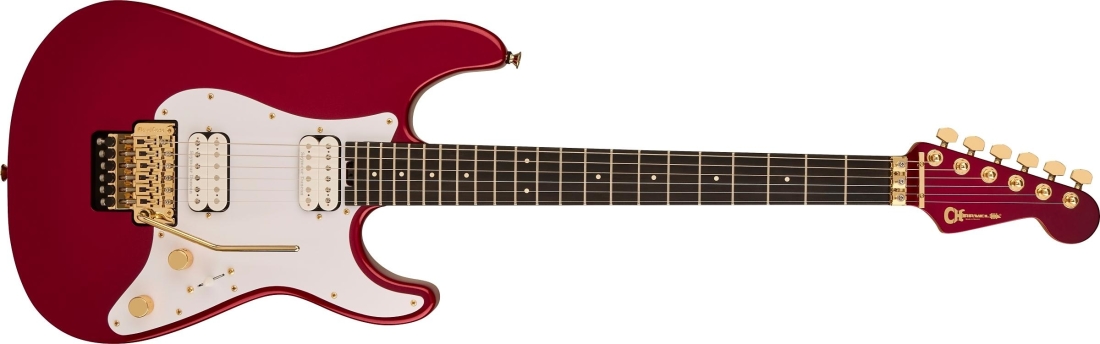 Pro-Mod Plus So-Cal SC1 Style 1 HH FR EB, Ebony Fingerboard - Candy Apple Red