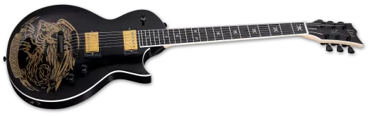 Will Adler Signature LTD Warbird Electric Guitar with Case - Black and Gold