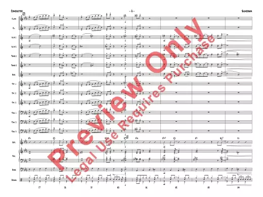 Sundown - Montgomery/White - Jazz Ensemble - Gr. 1.5