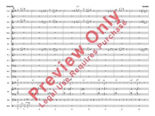 Sundown - Montgomery/White - Jazz Ensemble - Gr. 1.5