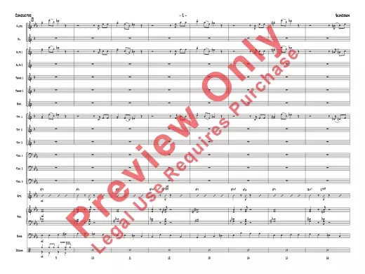 Sundown - Montgomery/White - Jazz Ensemble - Gr. 1.5