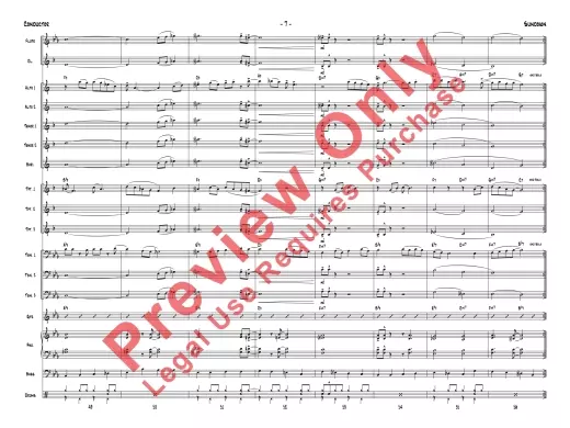 Sundown - Montgomery/White - Jazz Ensemble - Gr. 1.5