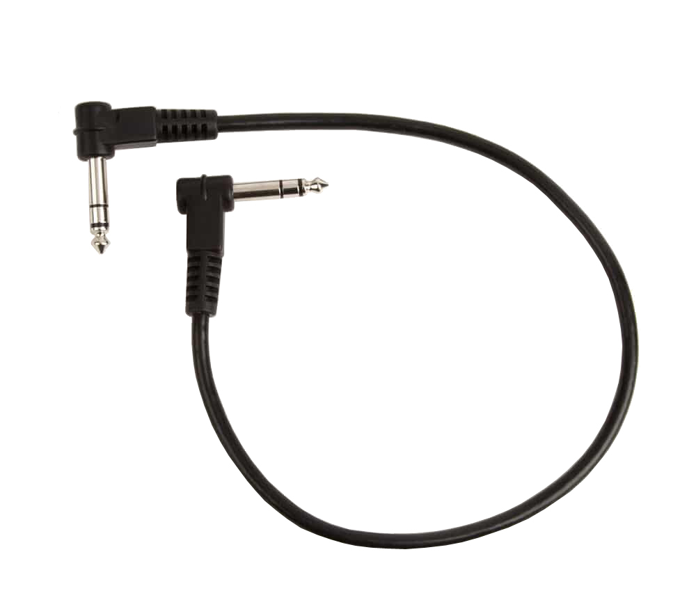 1/4\'\' TRS Male Right-Angle to 1/4\'\' TRS Male Right Angle Cable - 1.5 foot