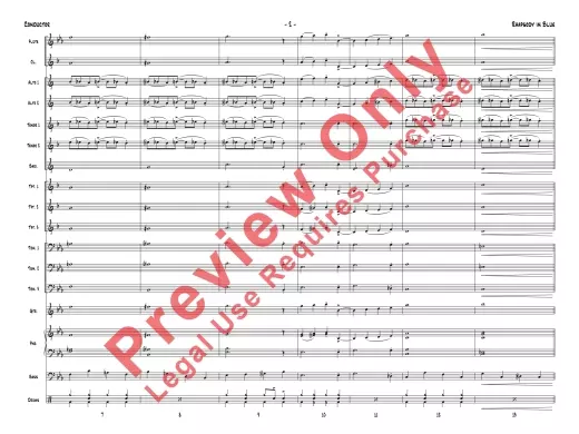 Rhapsody in Blue - Gershwin/Story - Jazz Ensemble - Gr. 1