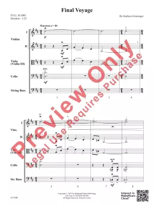 Final Voyage - Griesinger - String Orchestra - Gr. 4