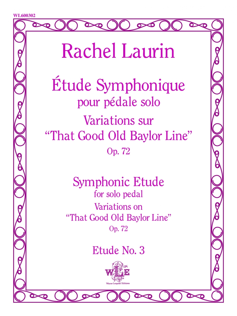 Etude Symphonique pour pedale Solo, Op. 72 - Laurin - Organ - Sheet Music