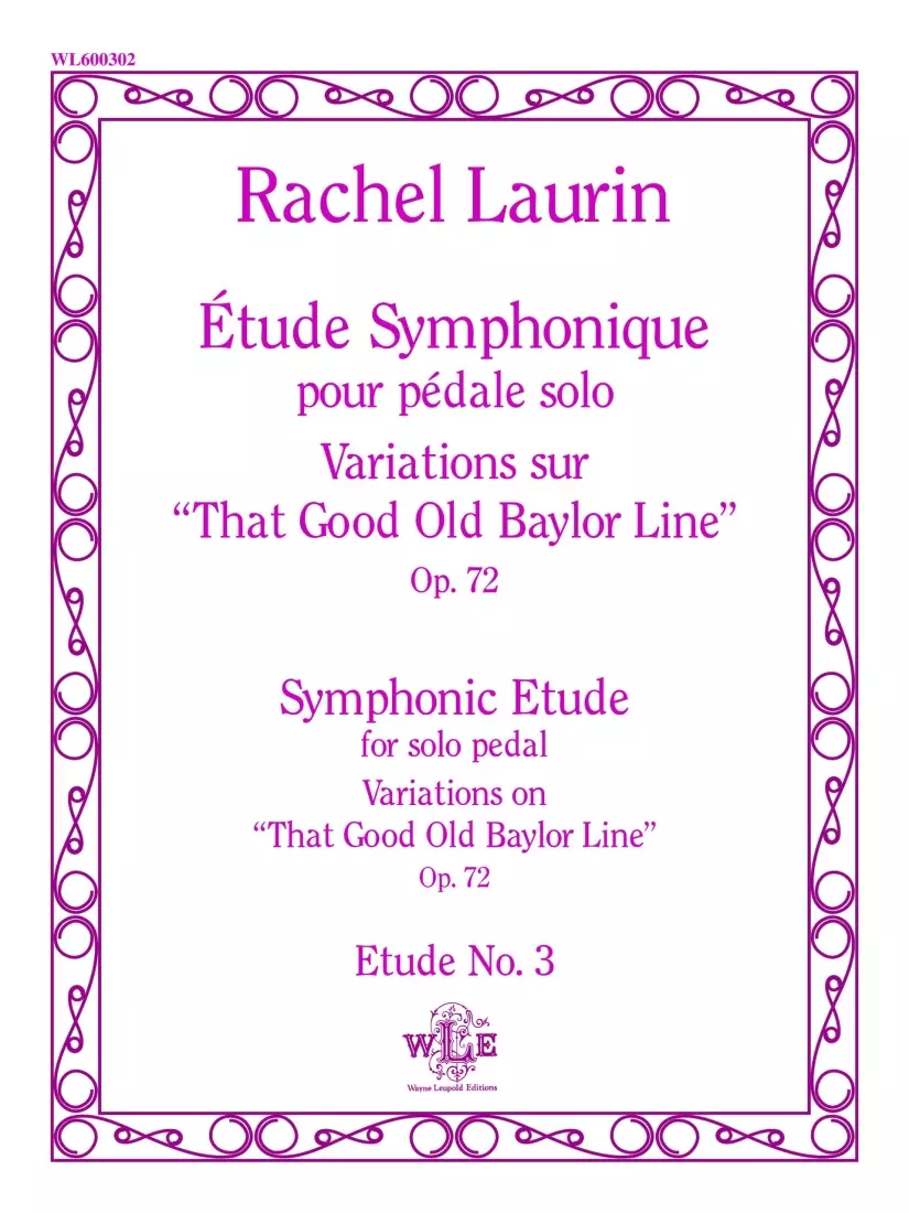 Etude Symphonique pour pedale Solo, Op. 72 - Laurin - Organ - Sheet Music