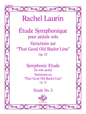 The Leupold Foundation - Etude Symphonique pour pedale Solo, Op. 72 - Laurin - Organ - Sheet Music