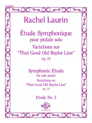 The Leupold Foundation - Etude Symphonique pour pedale Solo, Op. 72 - Laurin - Organ - Sheet Music