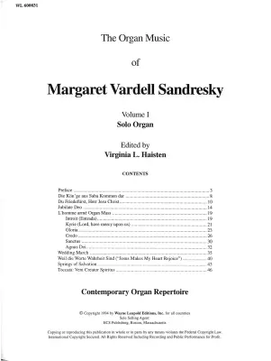 The Organ Music, Volume I: Solo Organ - Sandresky/Haisten - Organ - Book