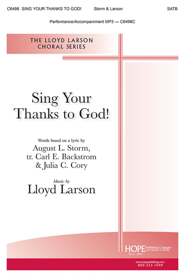 Sing Your Thanks To God - Larson - Choral Octavo - SATB
