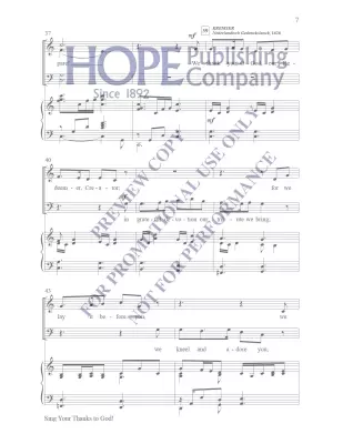 Sing Your Thanks To God - Larson - Choral Octavo - SATB