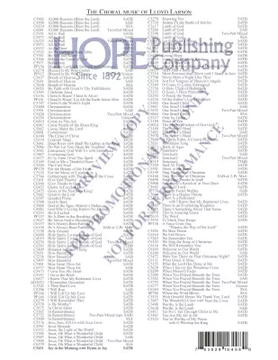 Sing Your Thanks To God - Larson - Choral Octavo - SATB
