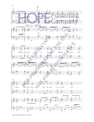 Sing Your Thanks To God - Larson - Choral Octavo - SATB