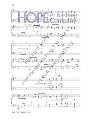 Sing Your Thanks To God - Larson - Choral Octavo - SATB