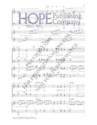Sing a Grateful Hymn of Praise - Raney - Choral Octavo - SATB