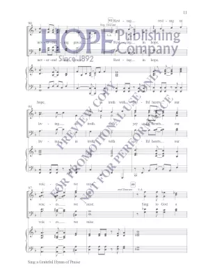Sing a Grateful Hymn of Praise - Raney - Choral Octavo - SATB