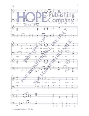 Sing a Grateful Hymn of Praise - Raney - Choral Octavo - SATB