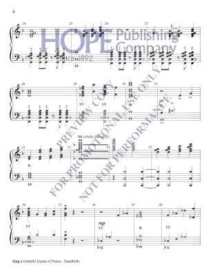 Sing a Grateful Hymn of Praise - Raney - Octavo - Handbell Part