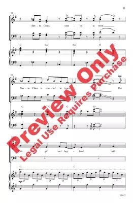 Santa Claus Is Comin\' to Town - Coots/Hayden - Choral Octavo - SATB