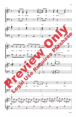 Santa Claus Is Comin\' to Town - Coots/Hayden - Choral Octavo - SAB