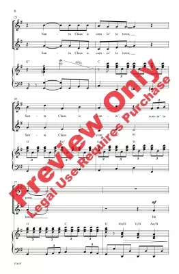 Santa Claus Is Comin\' to Town - Coots/Hayden - Choral Octavo - 2pt Accompanied