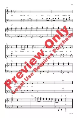 Don\'t Blame It on Me - Buble/Kertes/Silve/Woodford/Zaino - Choral Octavo - SATB