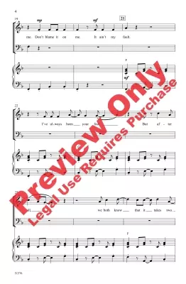 Don\'t Blame It on Me - Buble/Kertes/Silve/Woodford/Zaino - Choral Octavo - SATB