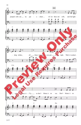 Don\'t Blame It on Me - Buble/Kertes/Silve/Woodford/Zaino - Choral Octavo - SAB Accompanied