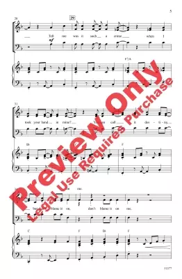 Don\'t Blame It on Me - Buble/Kertes/Silve/Woodford/Zaino - Choral Octavo - SAB Accompanied
