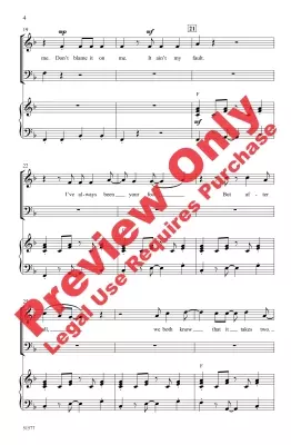 Don\'t Blame It on Me - Buble/Kertes/Silve/Woodford/Zaino - Choral Octavo - SAB Accompanied
