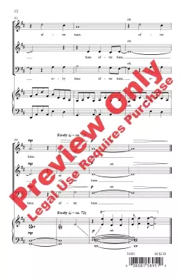Time After Time - Hyman/Lauper/Beck - Choral Octavo - SAB/3-Part Mixed