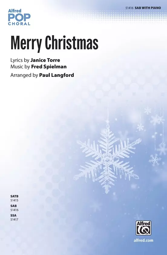 Merry Christmas - Spielman/Langford - Choral Octavo - SAB