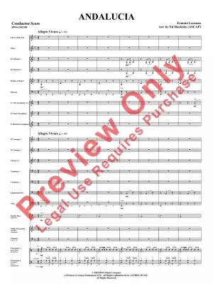 Andalucia - Lecuona/Huckeby - Concert Band - Gr. 3