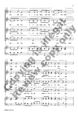 Jul, Jul, Strolande Jul - Nordqvist/Culloton - Choral Octavo - SATB A Cappella