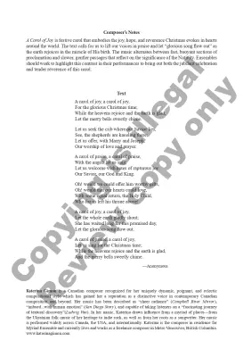 A Carol Of Joy - Gimon - Choral Octavo- SAB Accompanied