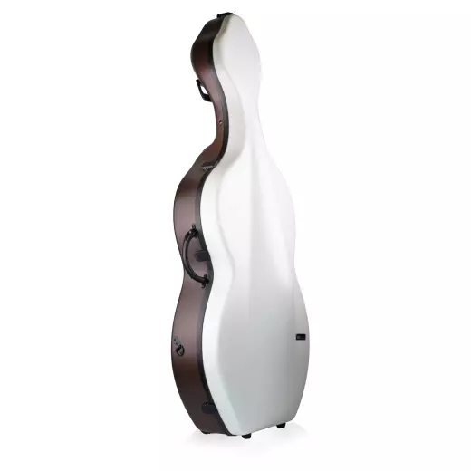Bam Cases - BonBon Hightech Cello Case with Wheels - Brown/White