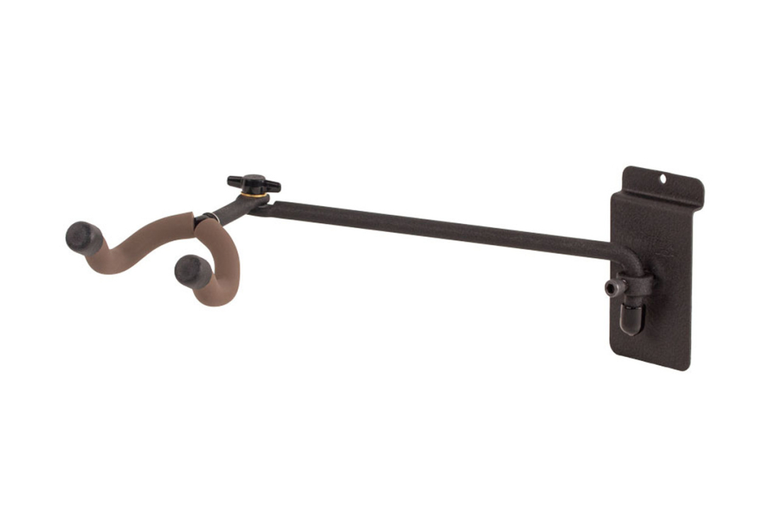 Slatwall Multi Angle Guitar Hanger with 8\'\' Arm - Black