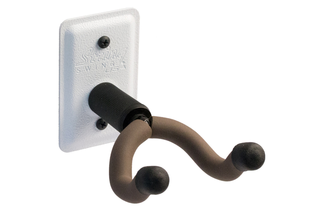 Metal Wall Mount Guitar Hanger - White