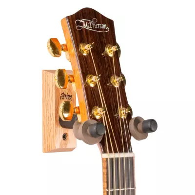 Wall Mount Classical Guitar Hanger - Oak