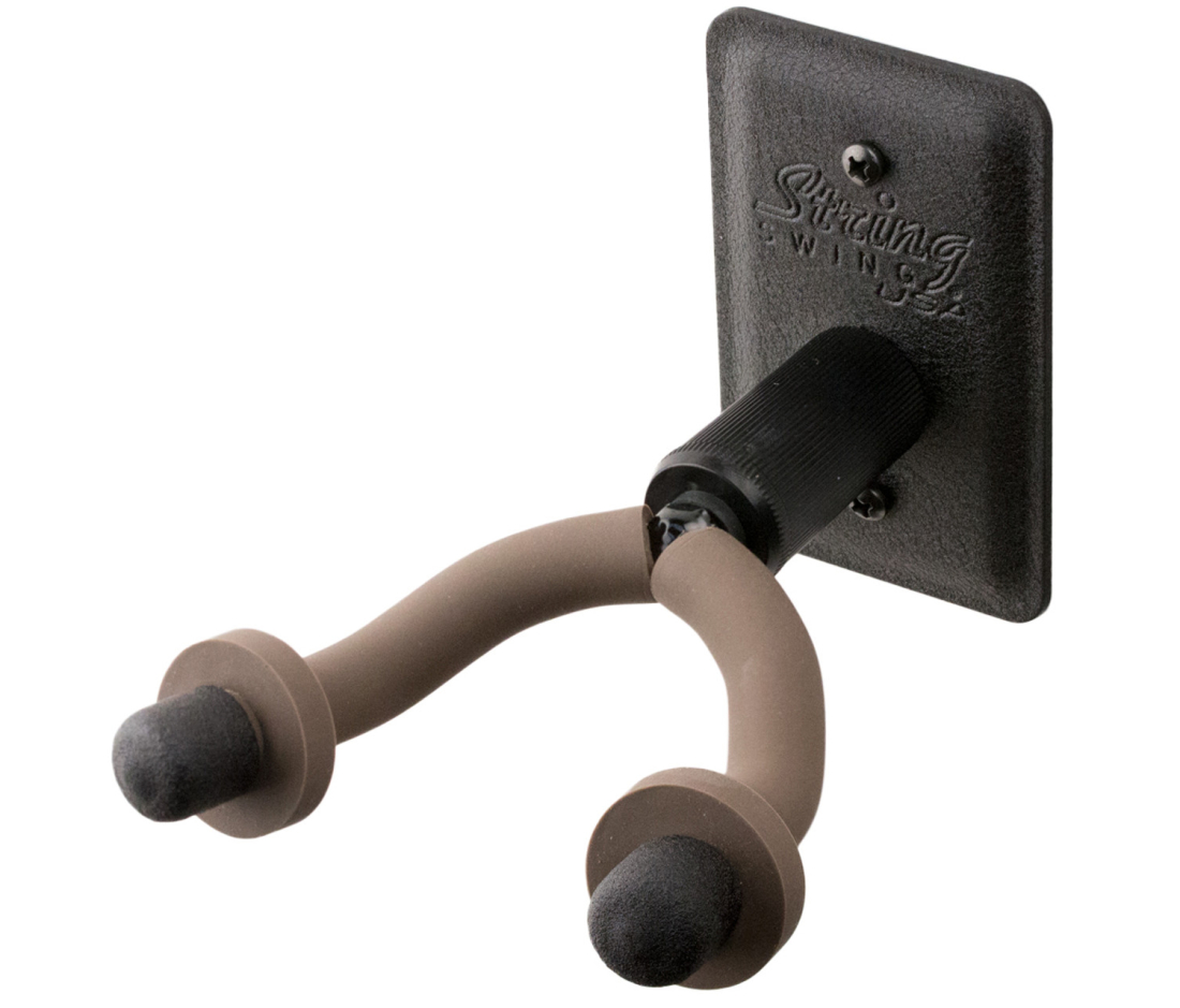 Metal Wall Mount Classical Guitar Hanger - Black