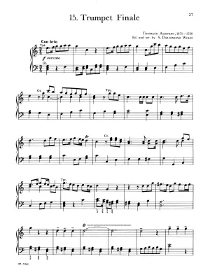 Baroque Music for Manuals, Vol. I - Albinoni/Wolff - Organ - Book