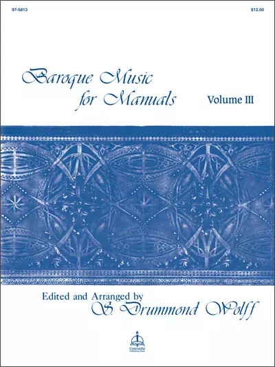 Baroque Music for Manuals, Vol. III - Albinoni/Wolff - Organ - Book