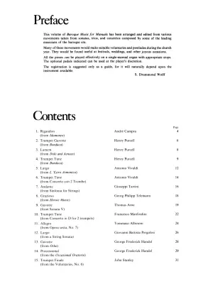 Baroque Music for Manuals, Vol. III - Albinoni/Wolff - Organ - Book
