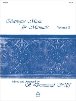 Baroque Music for Manuals, Vol. III - Albinoni/Wolff - Organ - Book